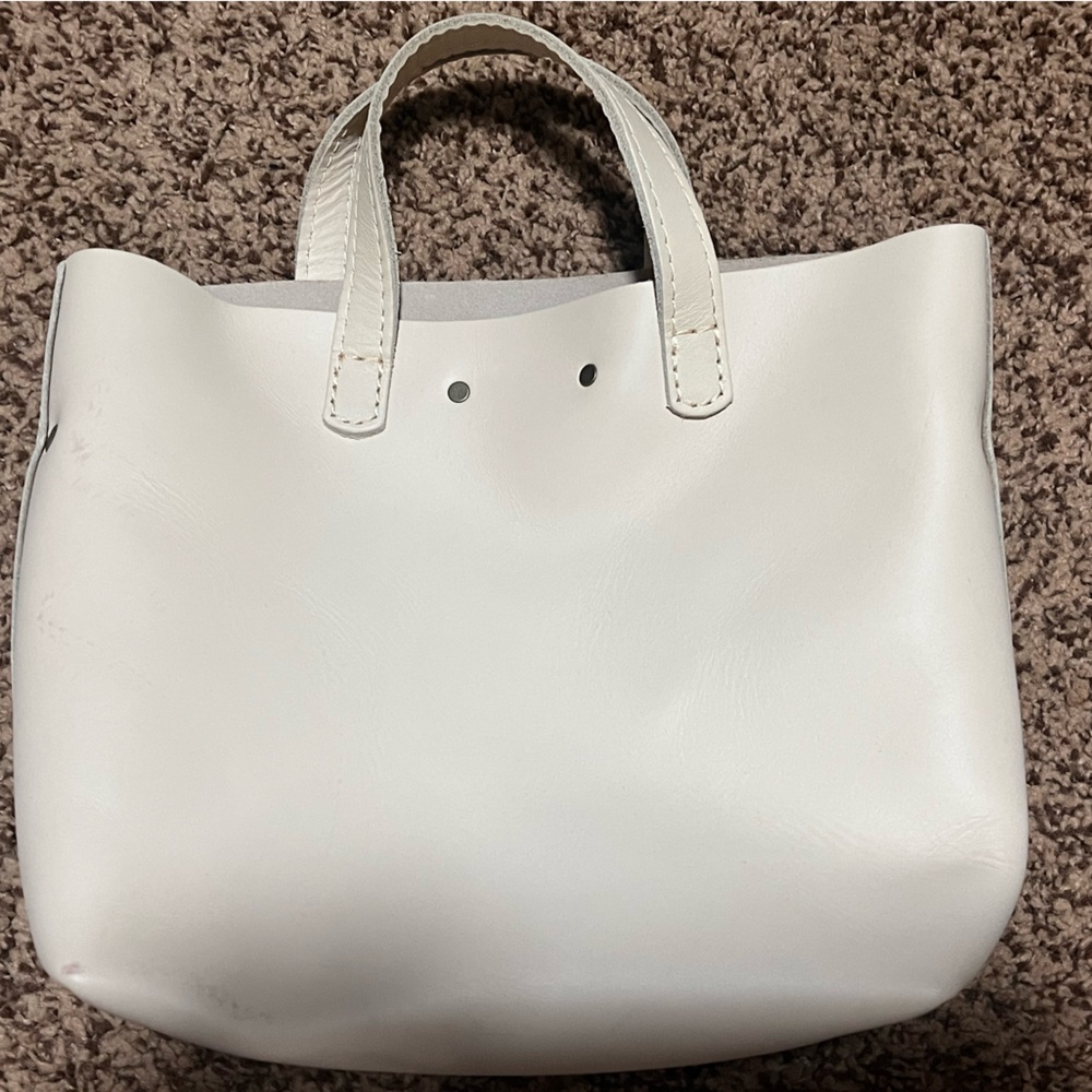 Portland Leather Cream Tote Bag